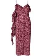 Magda Butrym Floral Print Dress - Red