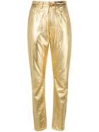 Philosophy Di Lorenzo Serafini Metallic Leather Trousers