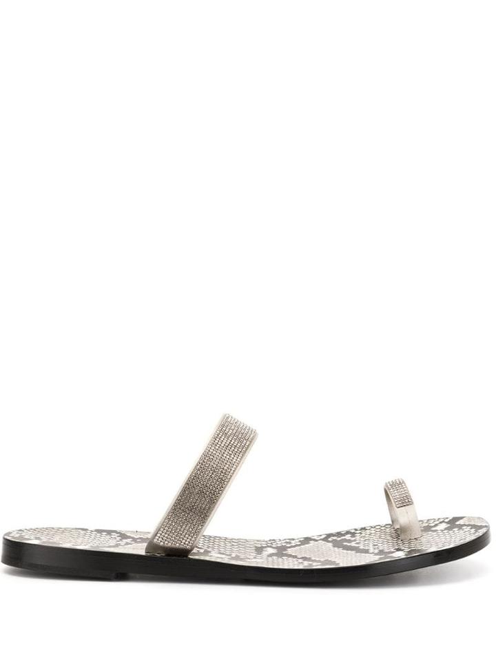 Cult Gaia Krystle Flip-flops - Brown
