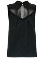 À La Garçonne Jacquard Top - Black