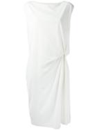 Jil Sander Gathered Detail Dress - White