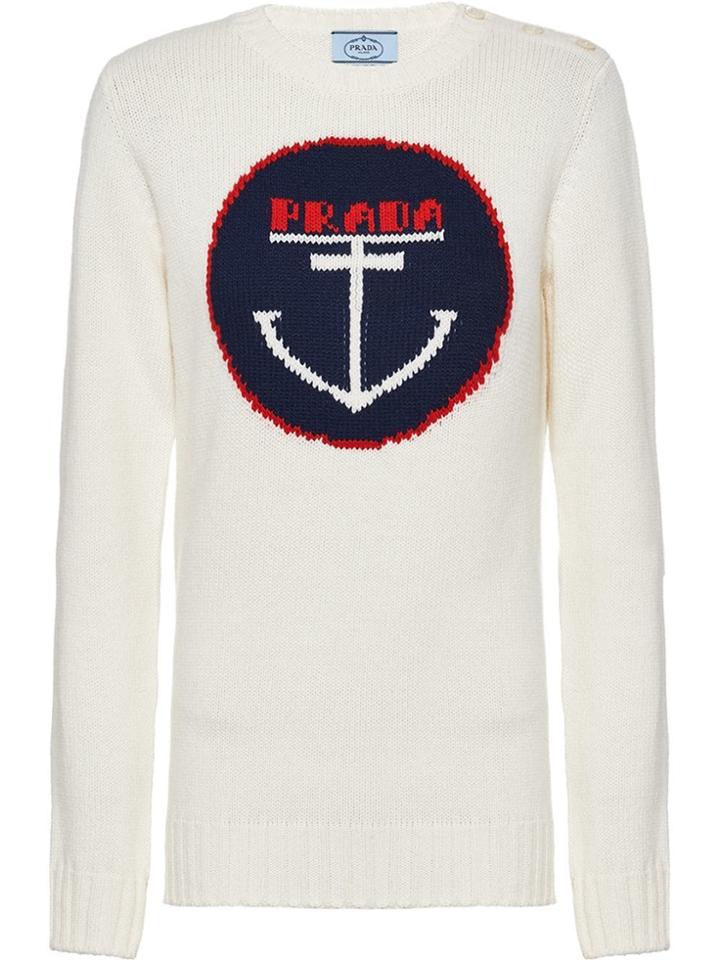 Prada Wool And Cashmere Sweater - White
