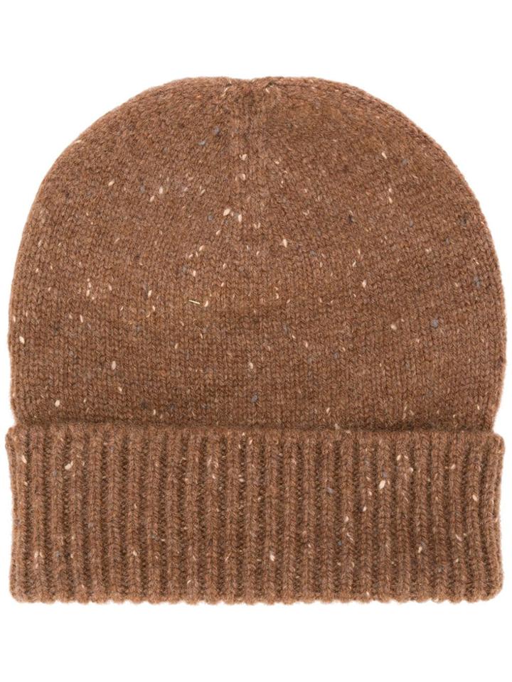 Eleventy Cashmere Beanie - Brown