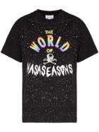 Nasaseasons Graphic Logo Print T-shirt - Black