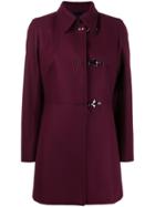 Fay Side Buckle Coat - Red