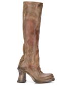 Cherevichkiotvichki Distressed-effect Knee-high Boots - Brown