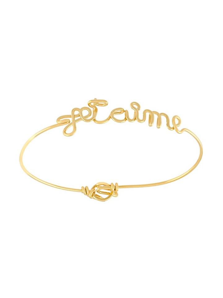 Atelier Paulin 'je T'aime' Bracelet, Women's, Size: Xs, Metallic