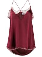 Iro Lace-trimmed Camisole - Red