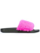 Givenchy Fox Fur Sliders