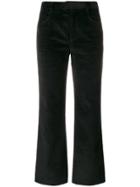 Isabel Marant Corduroy Cropped Trousers - Black