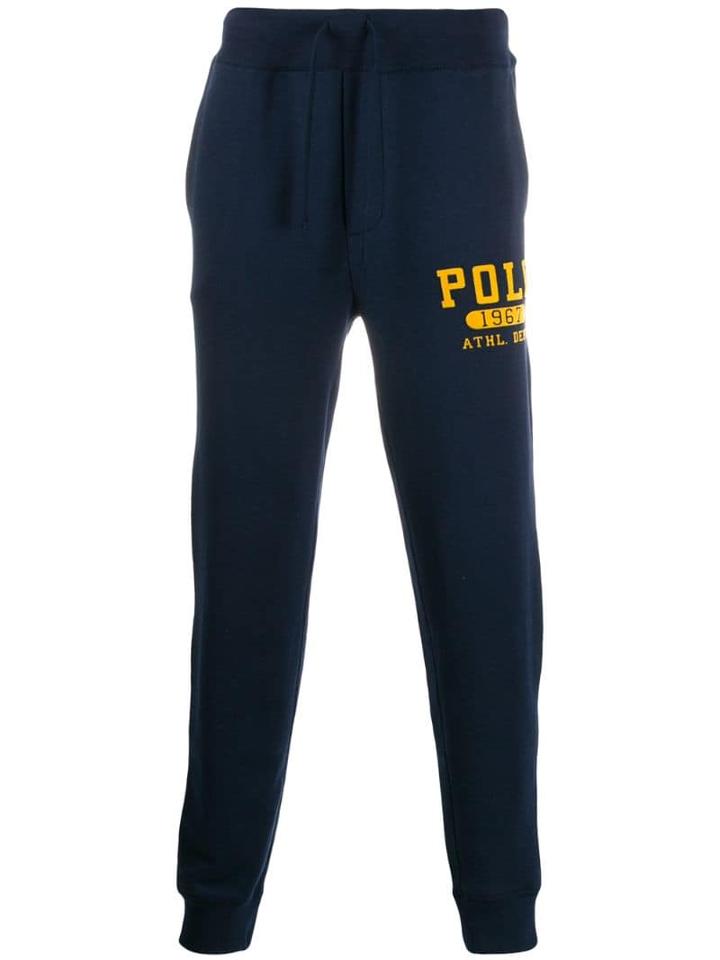 Polo Ralph Lauren Logo Print Track Pants - Blue