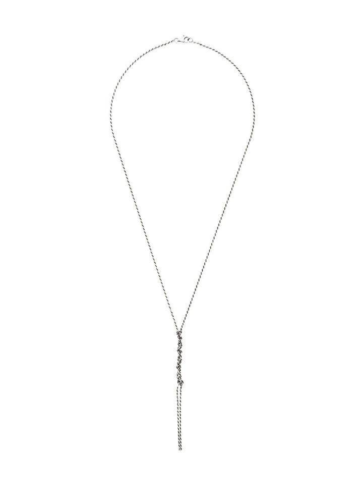 Emanuele Bicocchi Crochet Chain Necklace - Silver