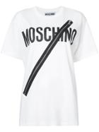 Moschino Zip Logo T-shirt - White