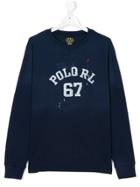 Ralph Lauren Kids Splatter Logo Sweatshirt - Blue