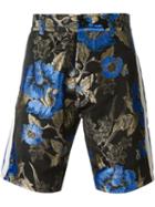 Christian Pellizzari Floral Jacquard Shorts