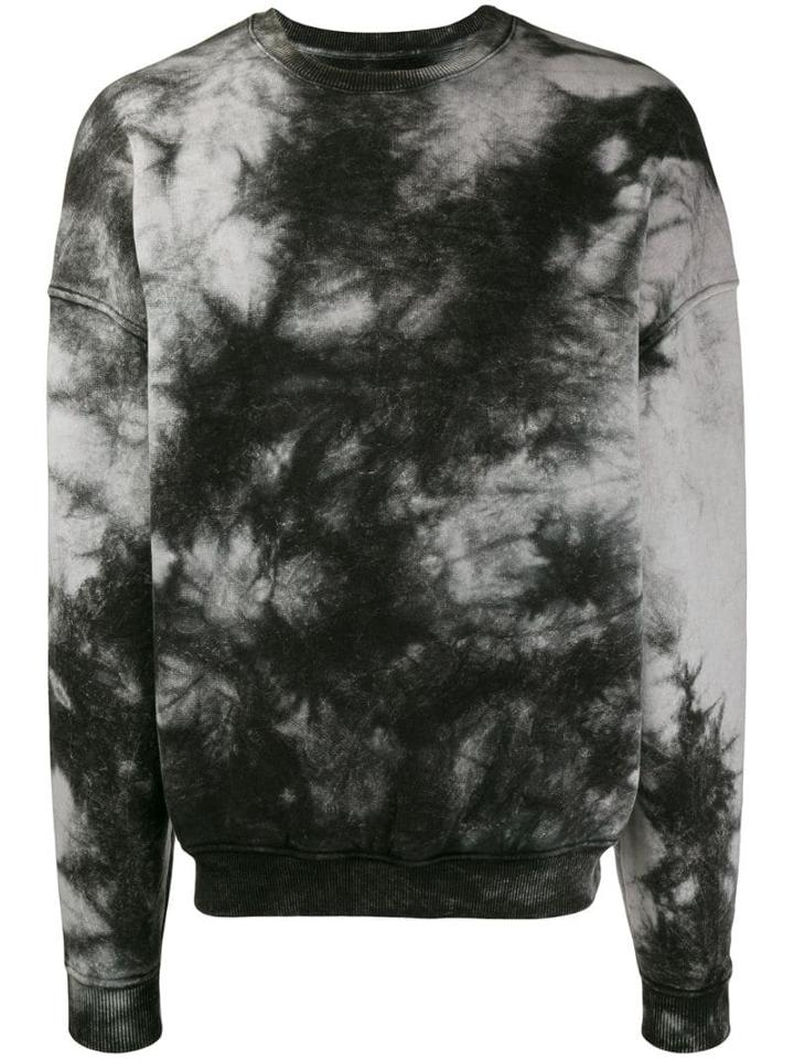 Represent Tie-dye Print Sweatshirt - Black
