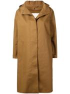 Mackintosh Hooded Single-breasted Coat - Brown
