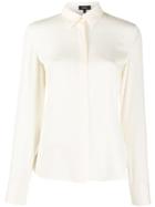 Theory Pointed Collar Blouse - White