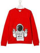 Stella Mccartney Kids 'space Man' Sweatshirt - Red