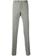 Pt01 Check Printed Trousers - Grey