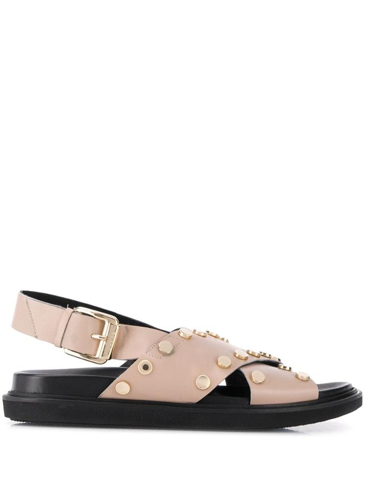 Baldinini Crossover Strap Sandals - Pink