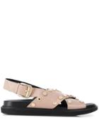 Baldinini Crossover Strap Sandals - Pink