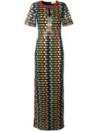 Tory Burch Floral Mesh Gown