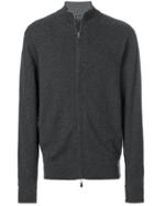 N.peal Knightsbridge Zip Sweater - Grey