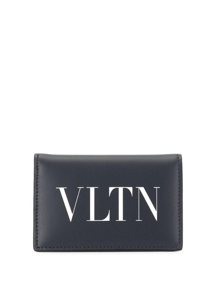 Valentino Logo Print Wallet - Black