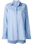 Escada Sport Oversized Button Down Shirt - Blue