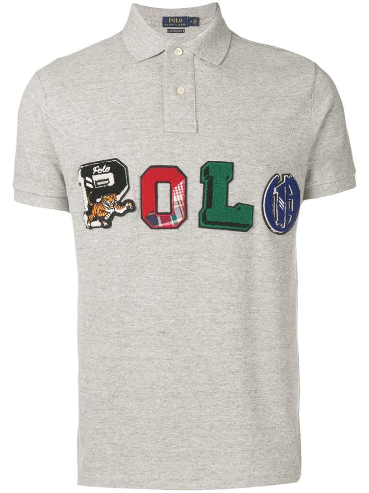 Polo Ralph Lauren Patch Logo Embroidered T-shirt - Grey