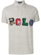 Polo Ralph Lauren Patch Logo Embroidered T-shirt - Grey