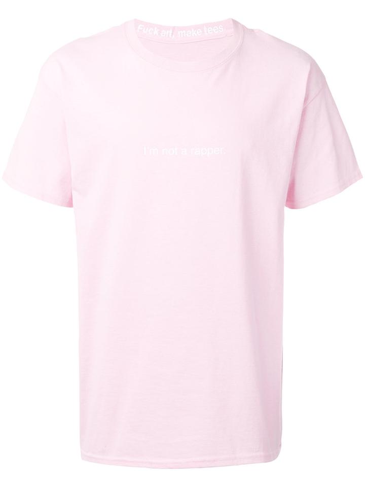 F.a.m.t. - Printed T-shirt - Unisex - Cotton - S, Pink/purple, Cotton