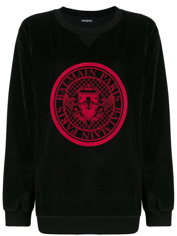 Balmain Graphic Sweatshirt - Black