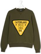 Dsquared2 Kids Catenland Wild & Free 1964 Patch Sweatshirt - Green