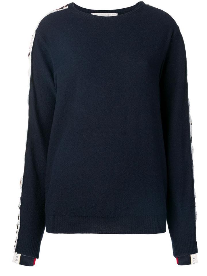 Stella Mccartney Logo Tape Jumper - Blue