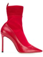 Jimmy Choo Brandon Boots - Red