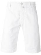 Jacob Cohen Denim Shorts, Men's, Size: 40, White, Cotton/linen/flax/spandex/elastane