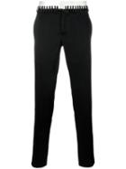 Haider Ackermann Laced Waistband Trousers, Men's, Size: 50, Black, Cotton/rayon/acetate/silk