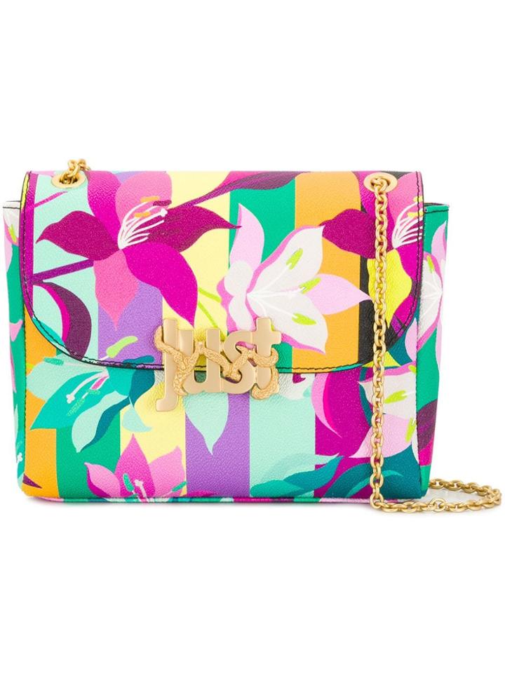 Just Cavalli Floral Shoulder Bag - Green