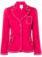 Moschino Pre-owned 2000's Contrast Stitching Blazer - Red