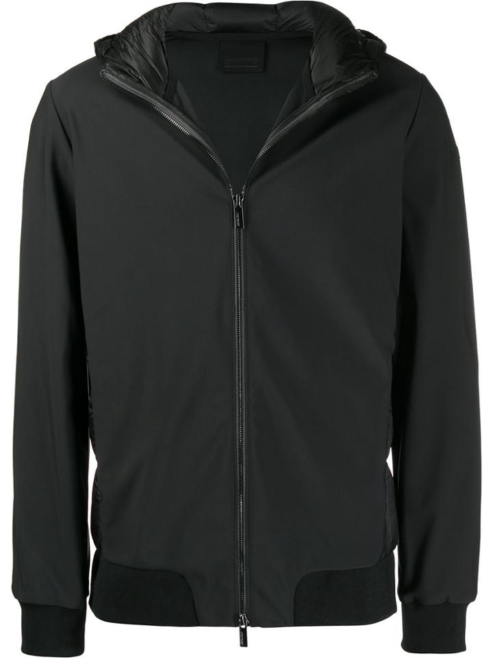 Rrd Hooded Padded Panel Jacket - Black