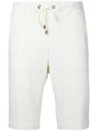 Drawstring Bermuda Shorts - Men - Cotton - M, White, Cotton, Estnation