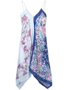 Semicouture Asymmetric Slip Vest - Blue