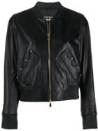 Boutique Moschino Crown Bomber Jacket - Black