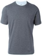 Brunello Cucinelli Classic T-shirt, Men's, Size: Xl, Grey, Cotton