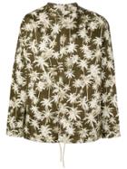 Leqarant Floral Embroidered Shirt - Green