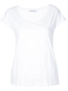 Estnation - Scoop Neck T-shirt - Women - Cotton/lyocell - 38, White, Cotton/lyocell
