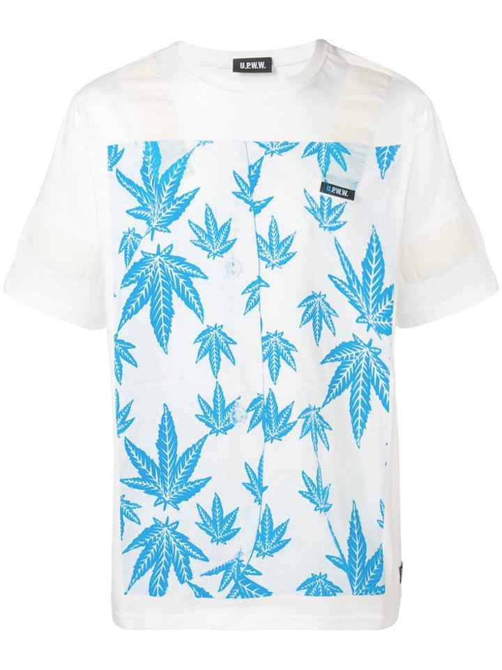 U.p.w.w. Leaf Print T-shirt - White