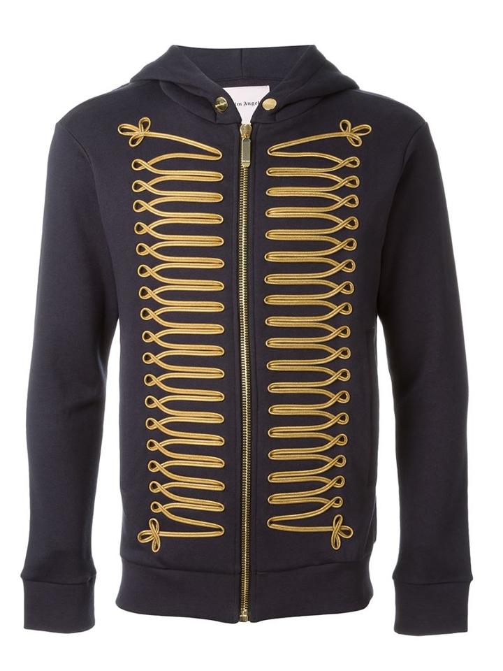 Palm Angels Military Embroidery Hoodie